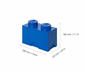 Lego, pojemnik klocek Brick 2 - Niebieski (40021731)
